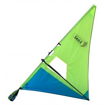 Rolling sail for for paddleboard YELLOW / BLUE