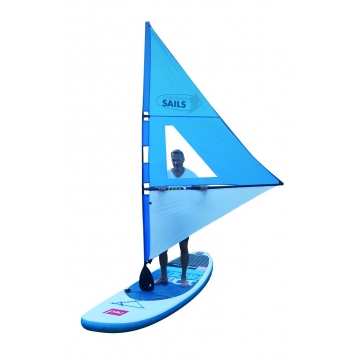 Rolling sail for for paddleboard RED / BLUE