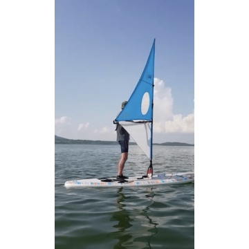 Rolling sail for for paddleboard RED / BLUE